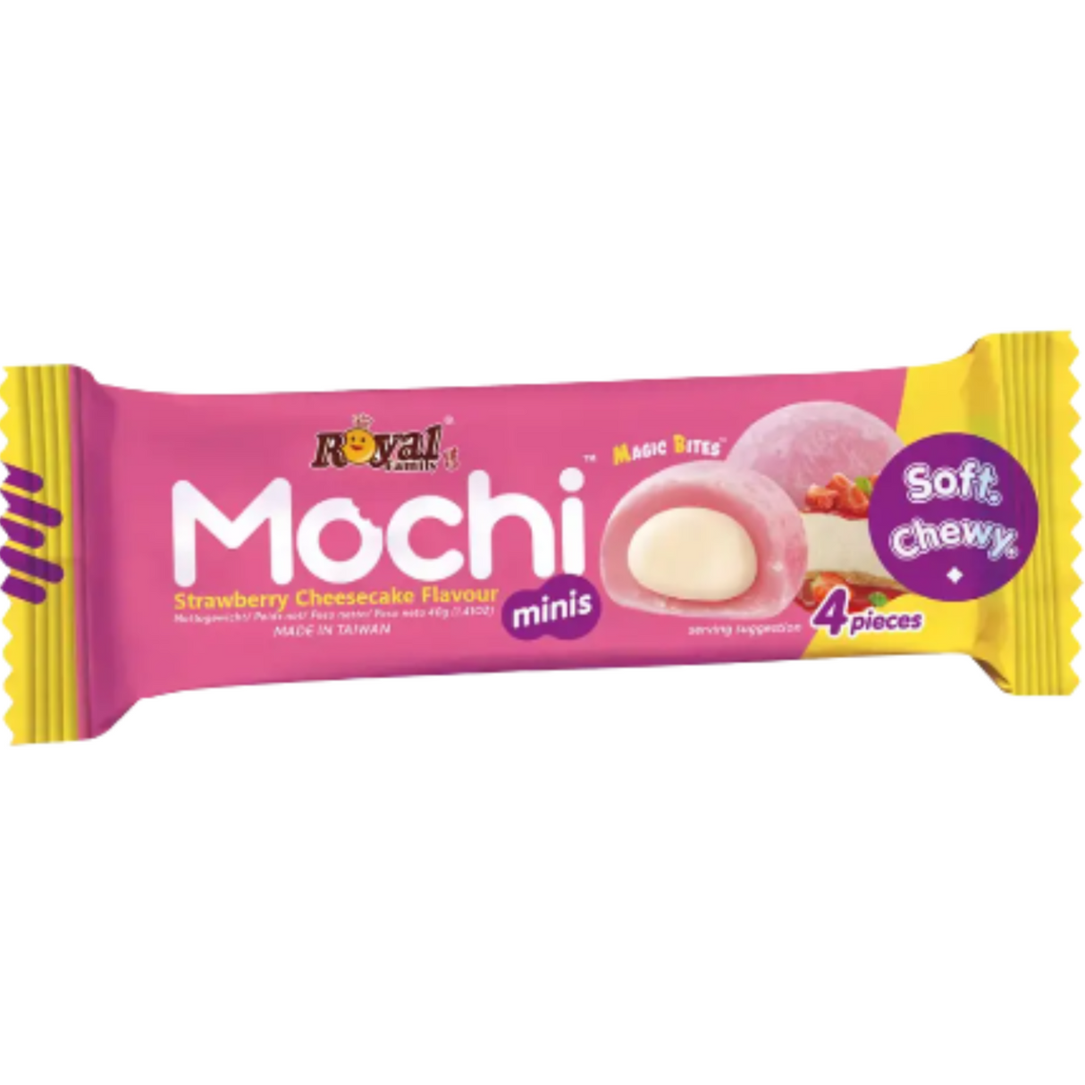Royal Family Mochi Mini Strawberry Cheese Cake 12 x 40g