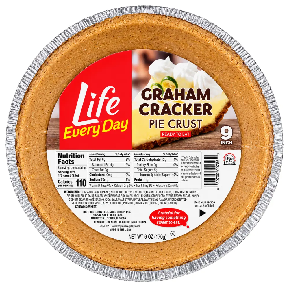 Life Every Day Graham Cracker Pie Crust 12 x 170g