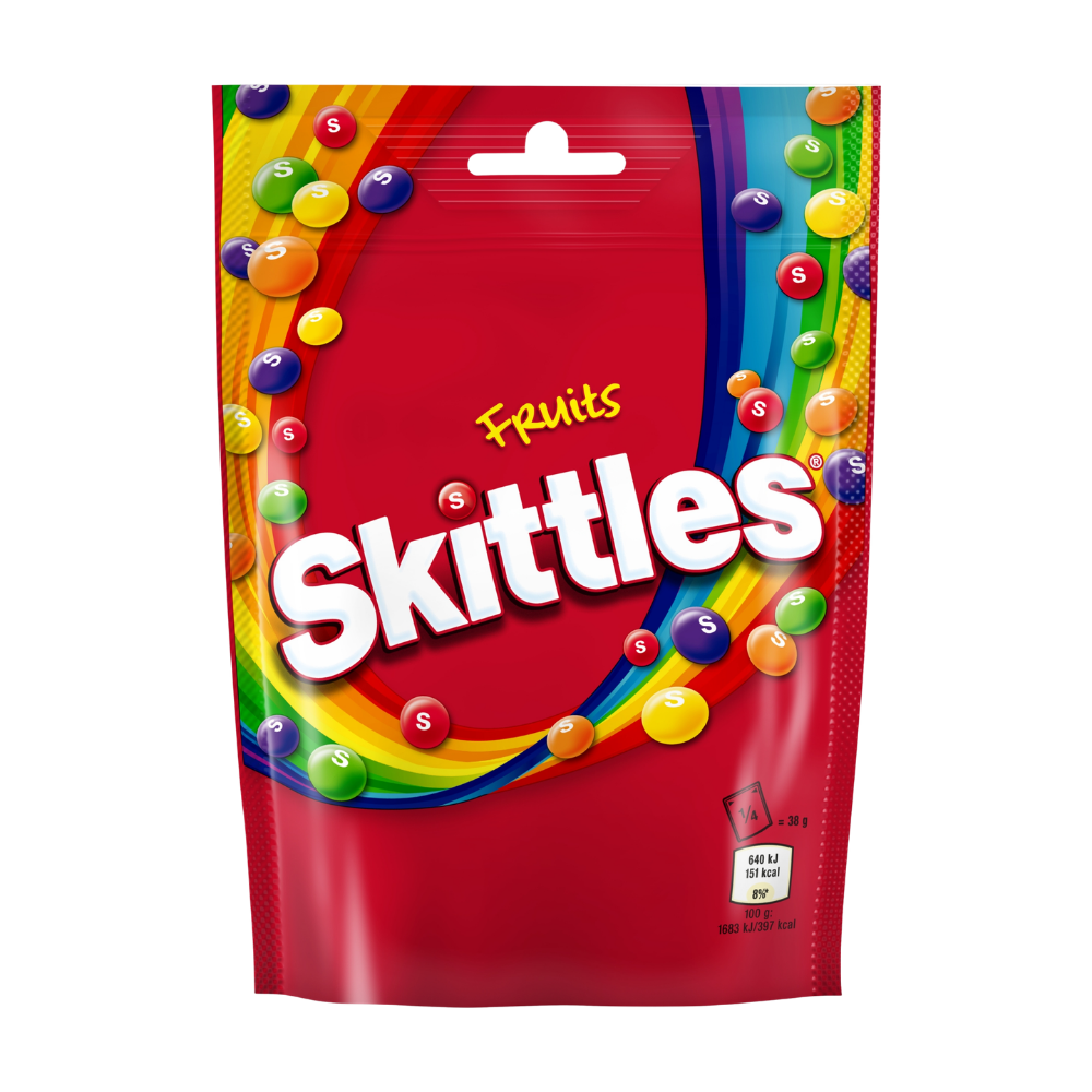 Skittles Pouch Bag Fruit 15 x 136g