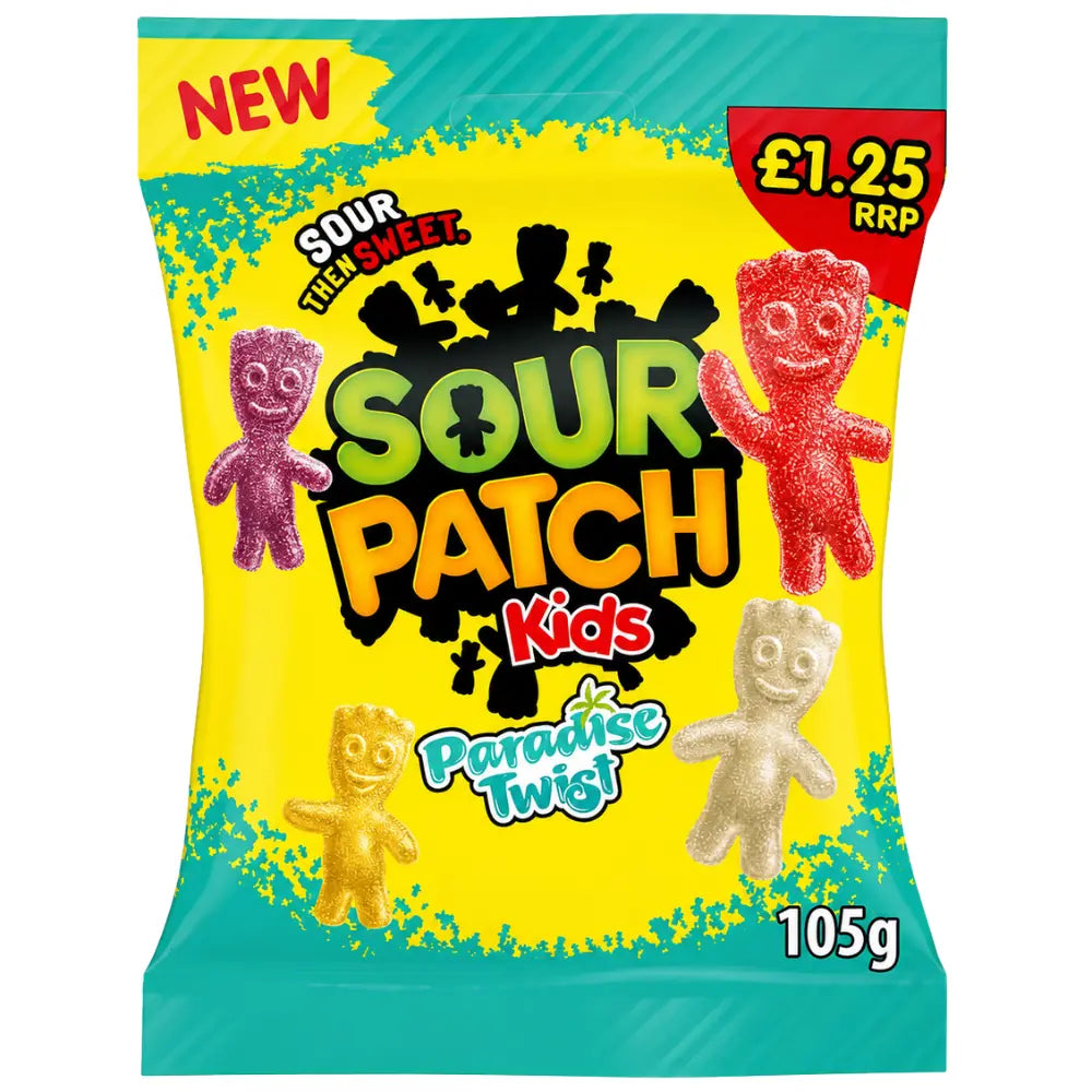 Sour Patch Kids Paradise Twist Tropical 10 x 105g