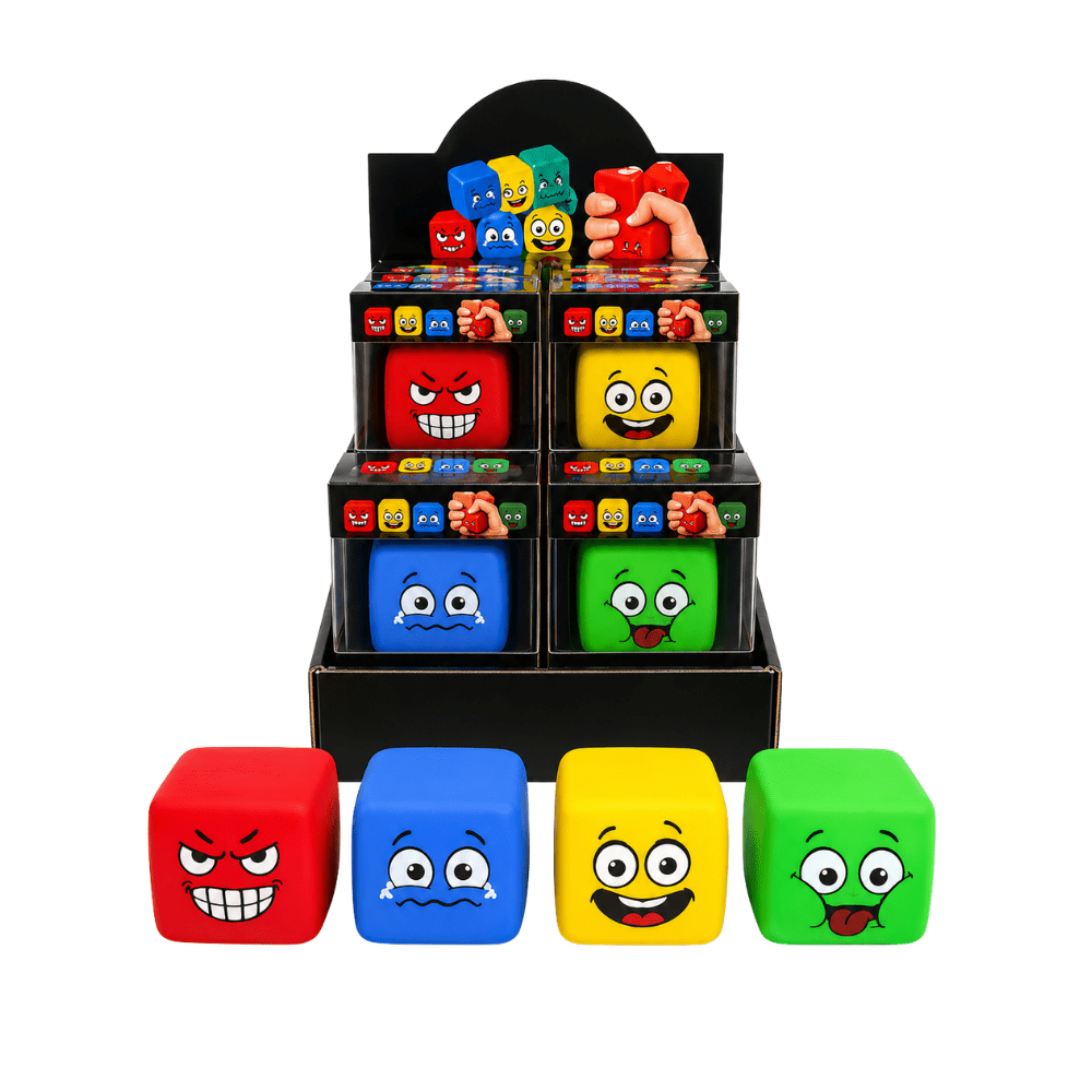 Squishy Happy Face Cube 12 x 1pc