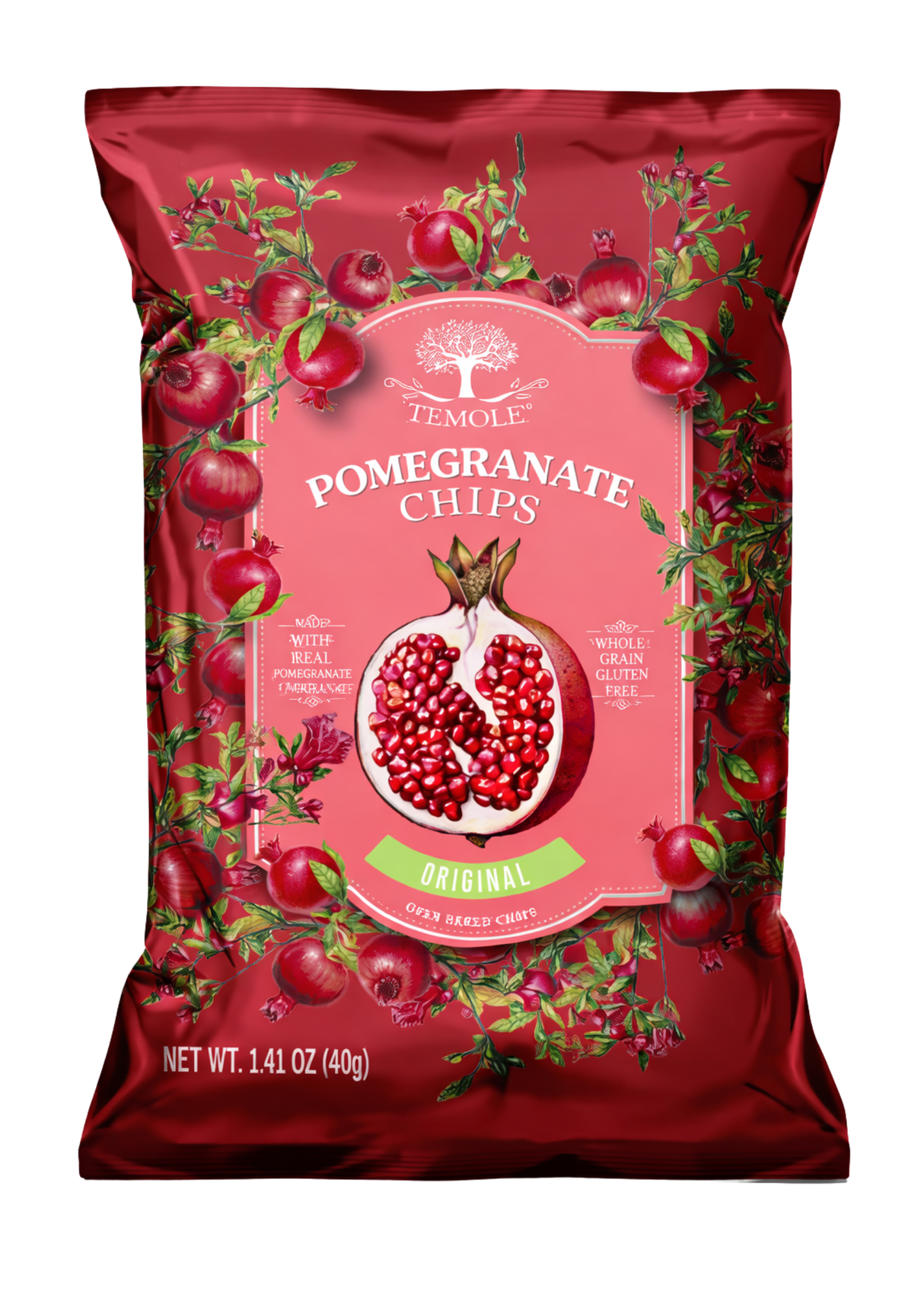 Temole Pomegranate Chips Original 24 x 40g