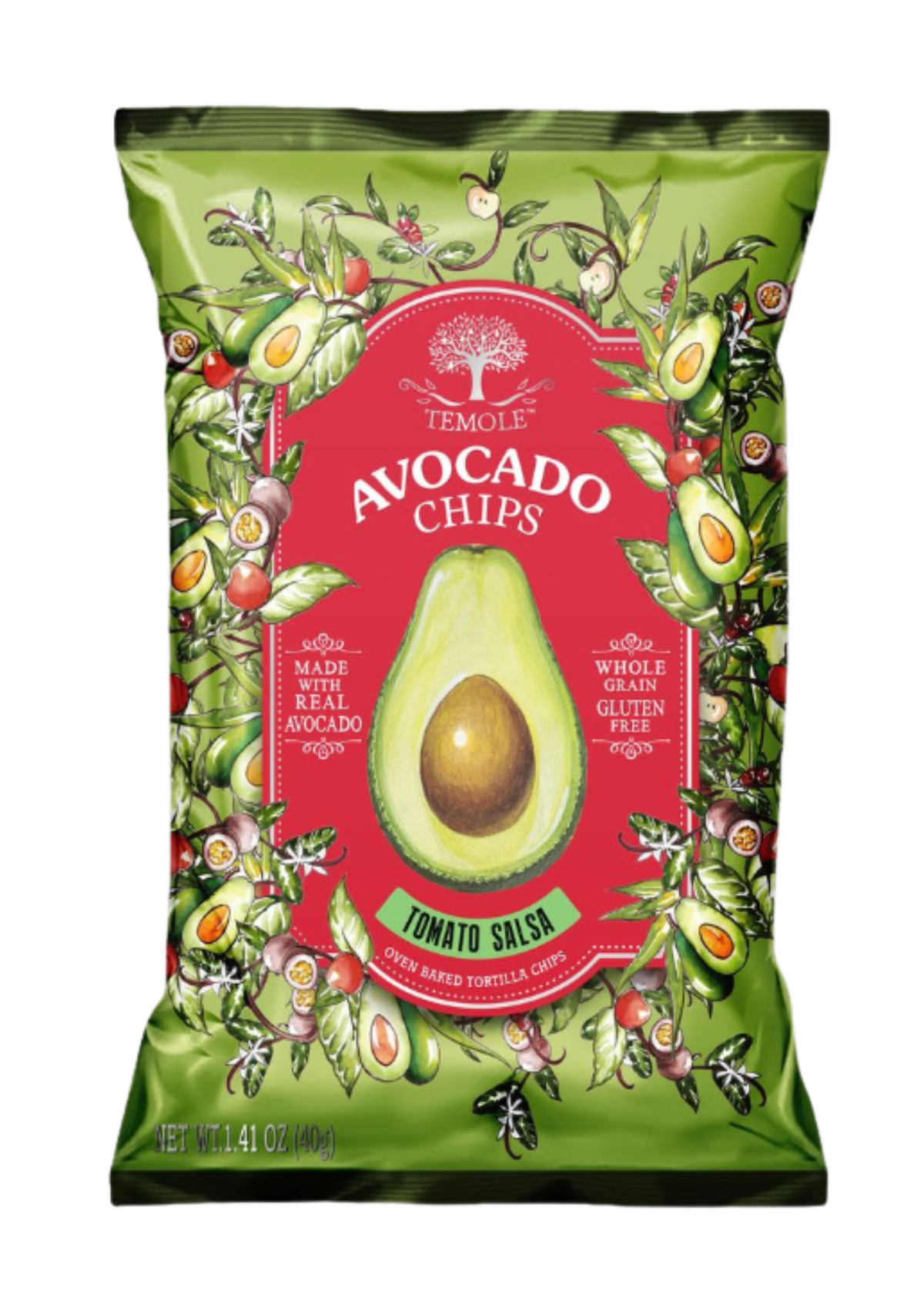 Temole Avocado Chips Tomato Salsa 24 x 40g DDM 2026-12