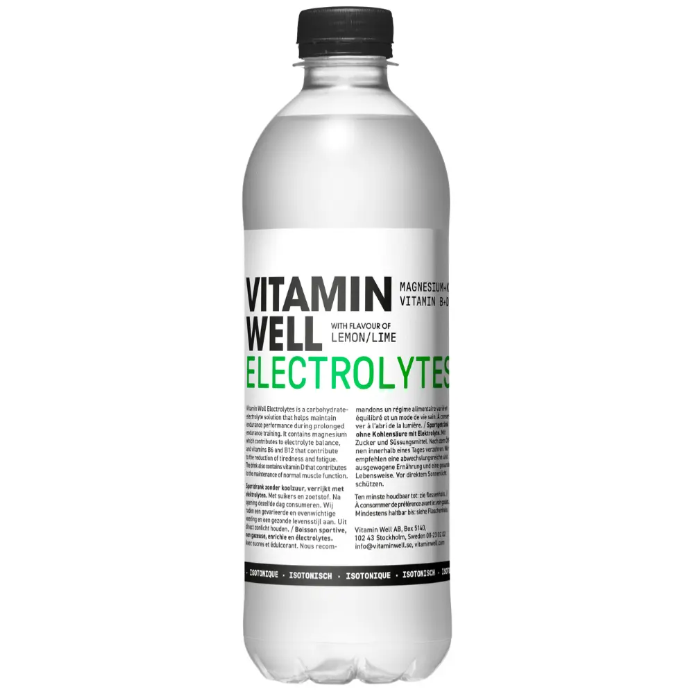 Vitamin Well Electrolyte Isotonic 12 x 500ml