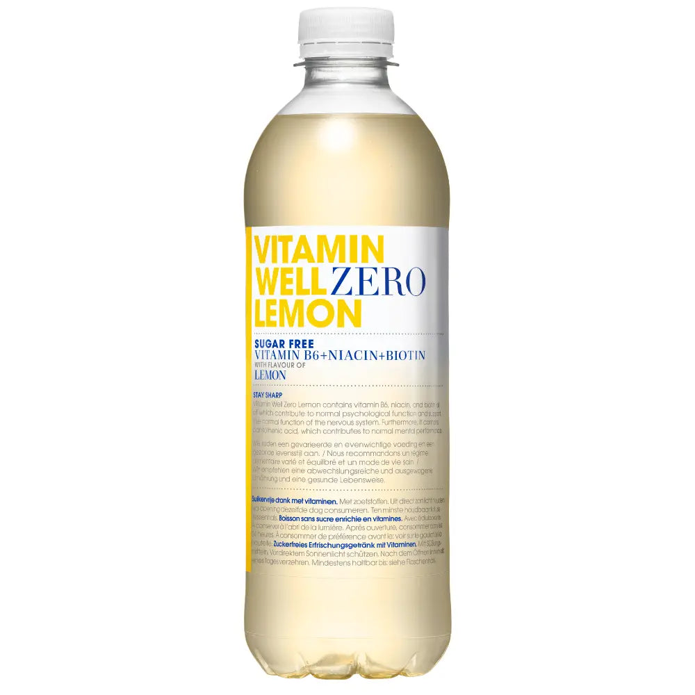 Vitamin Well Zero Lemon 12 x 500ml