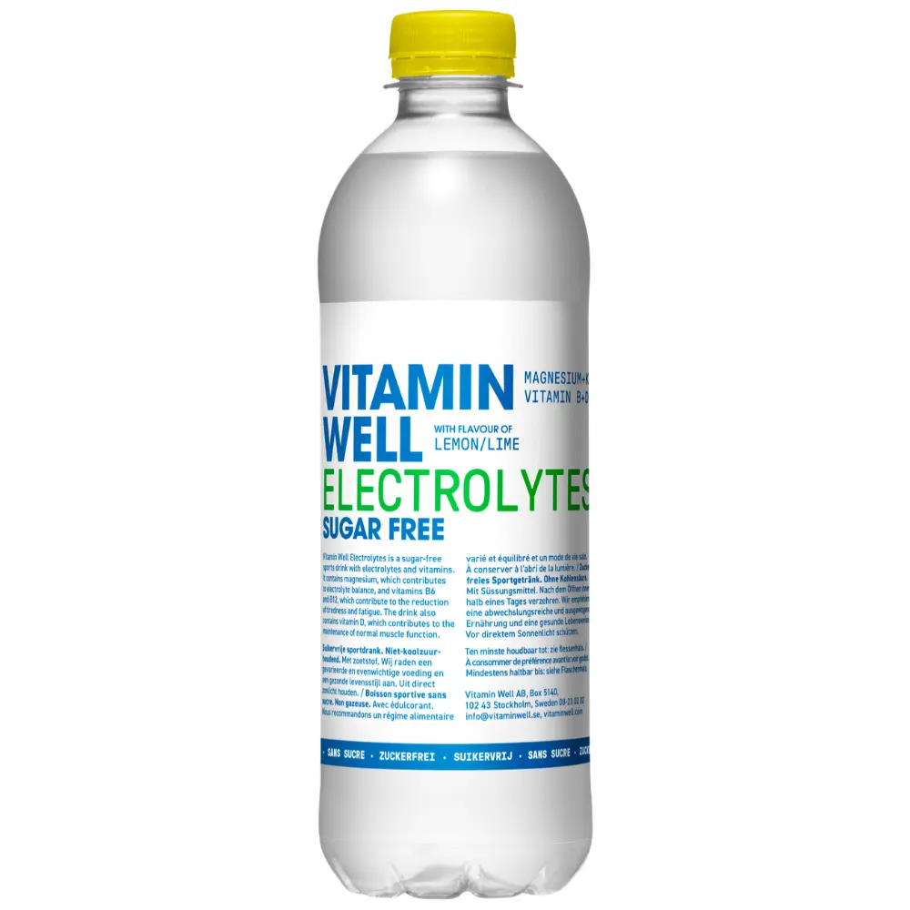 Vitamin Well Electrolyte Sugar Free 12 x 500ml