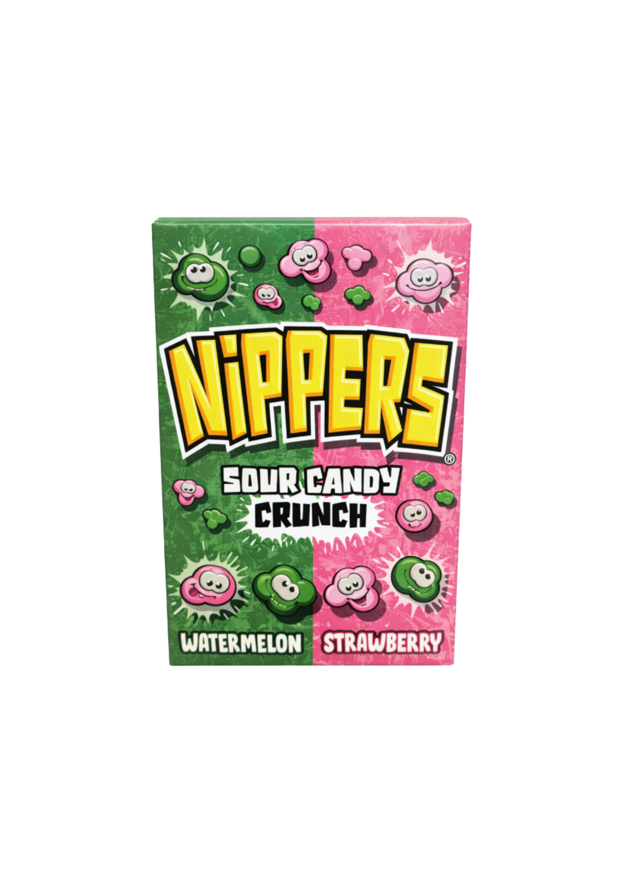 Nippers Sour Candy Crunch Watermelon Strawberry 16 x 50g