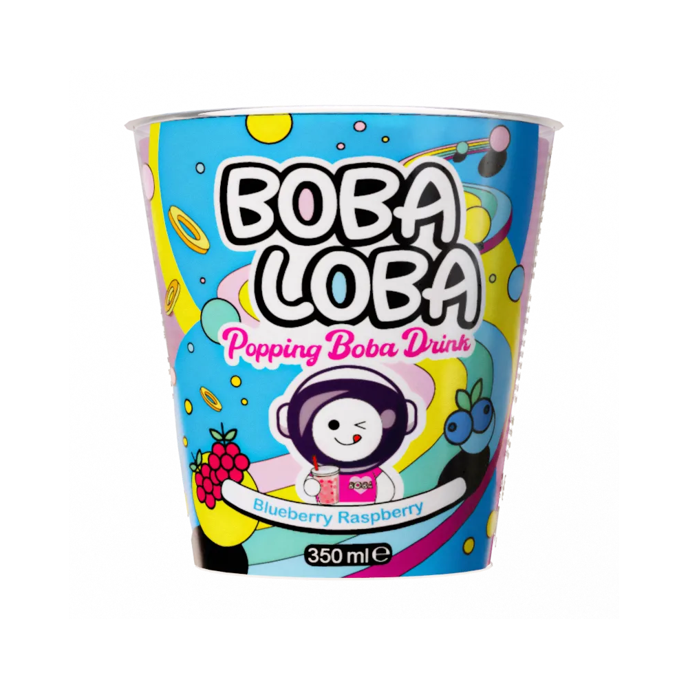 Boba Loba Blueberry & Raspberry 4 x 350ml