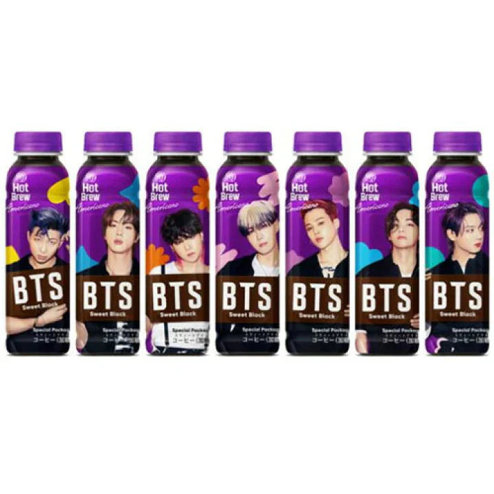 BTS Hot Brew Coffee Sweet Black 20 x 350ml DDM 2025-10