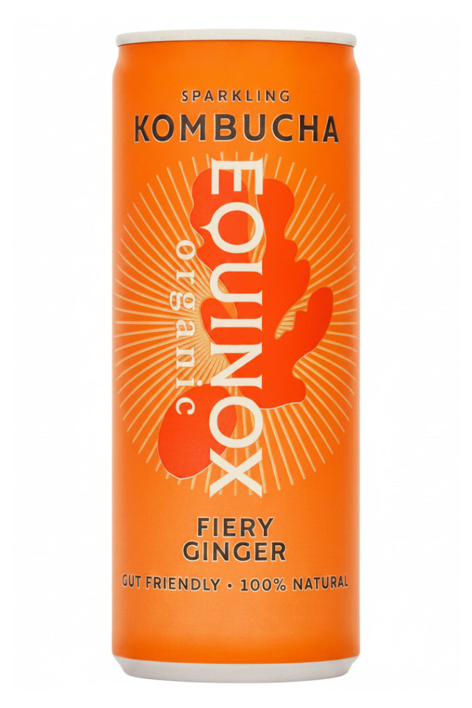Equinox Organic Kombucha Fiery Ginger 12 x 250ml