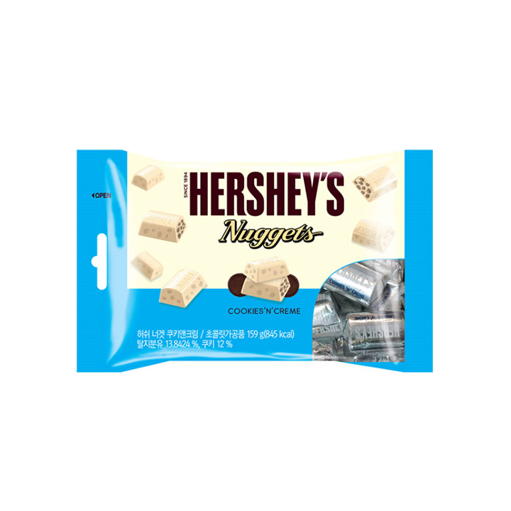 Hershey's Nuggets Cookie & Cream 10 x 159g DDM 2025-12
