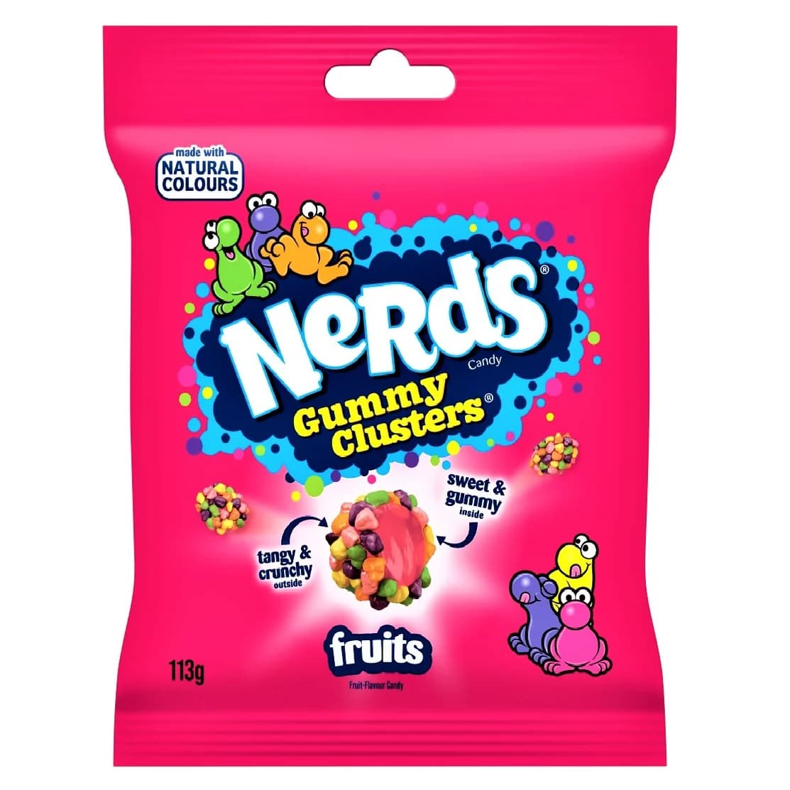 Wonka Nerds Gummy Cluster Fruits 10 x 113g
