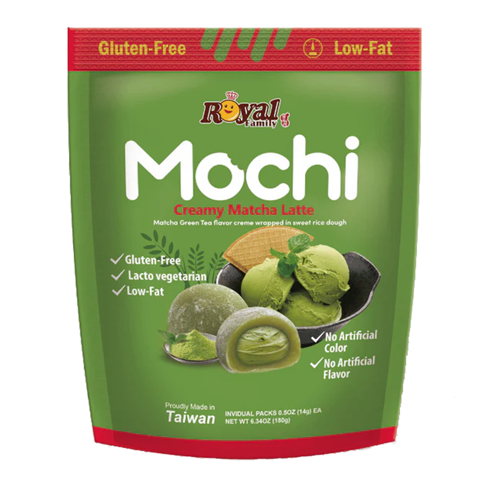 Royal Family Mochi Creamy Latte Matcha 12 x 180g DDM 2026-08