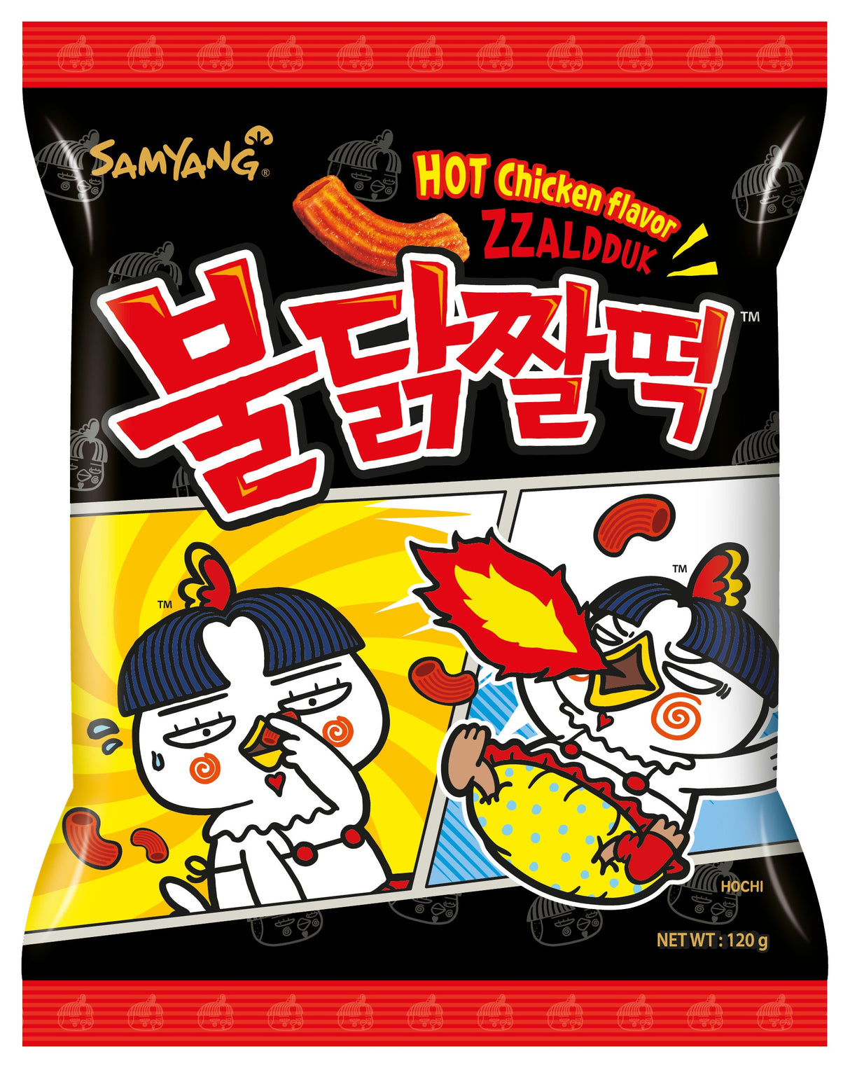 Samyang Chips Hot Chicken Zzalduk 24 x 120g DDM 2025-06