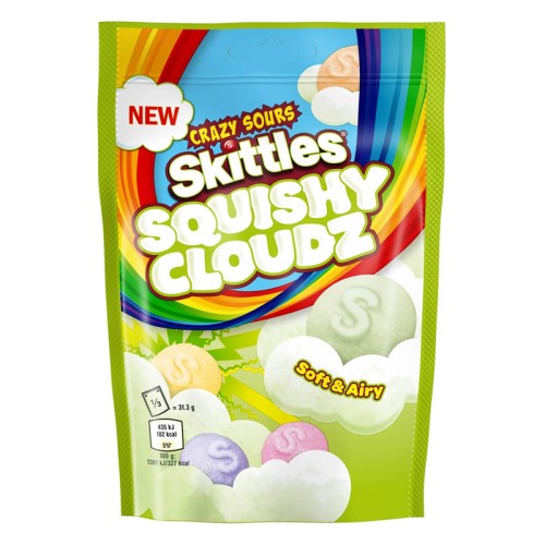 Skittles Squishy Cloudz Sour 18 x 94g THT 2026-07