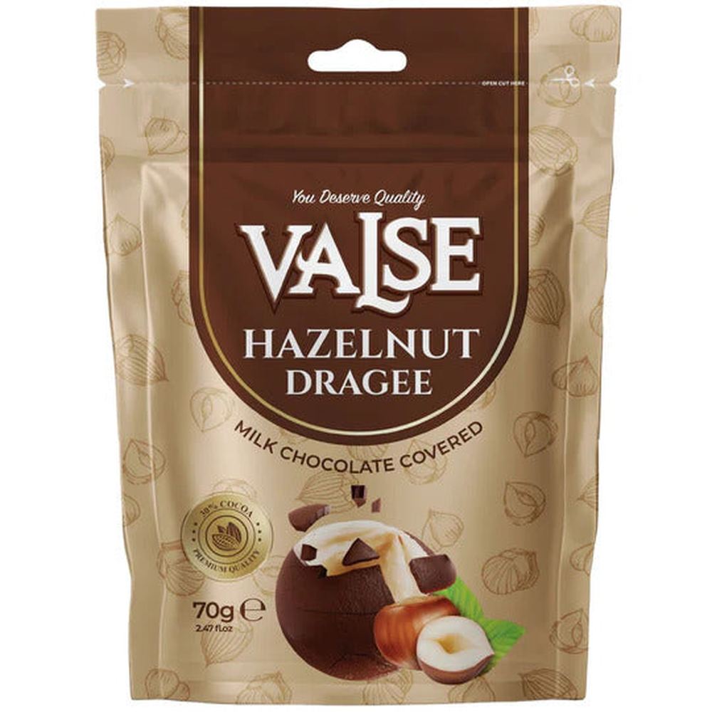 Valse Dragee Hazelnut & Milk Chocolate 12 x 70g – Planet Foods