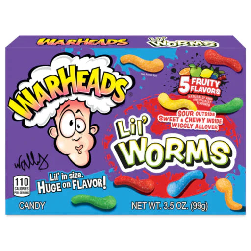 Warheads Lil' Worms 12 x 99g DDM 2025-10