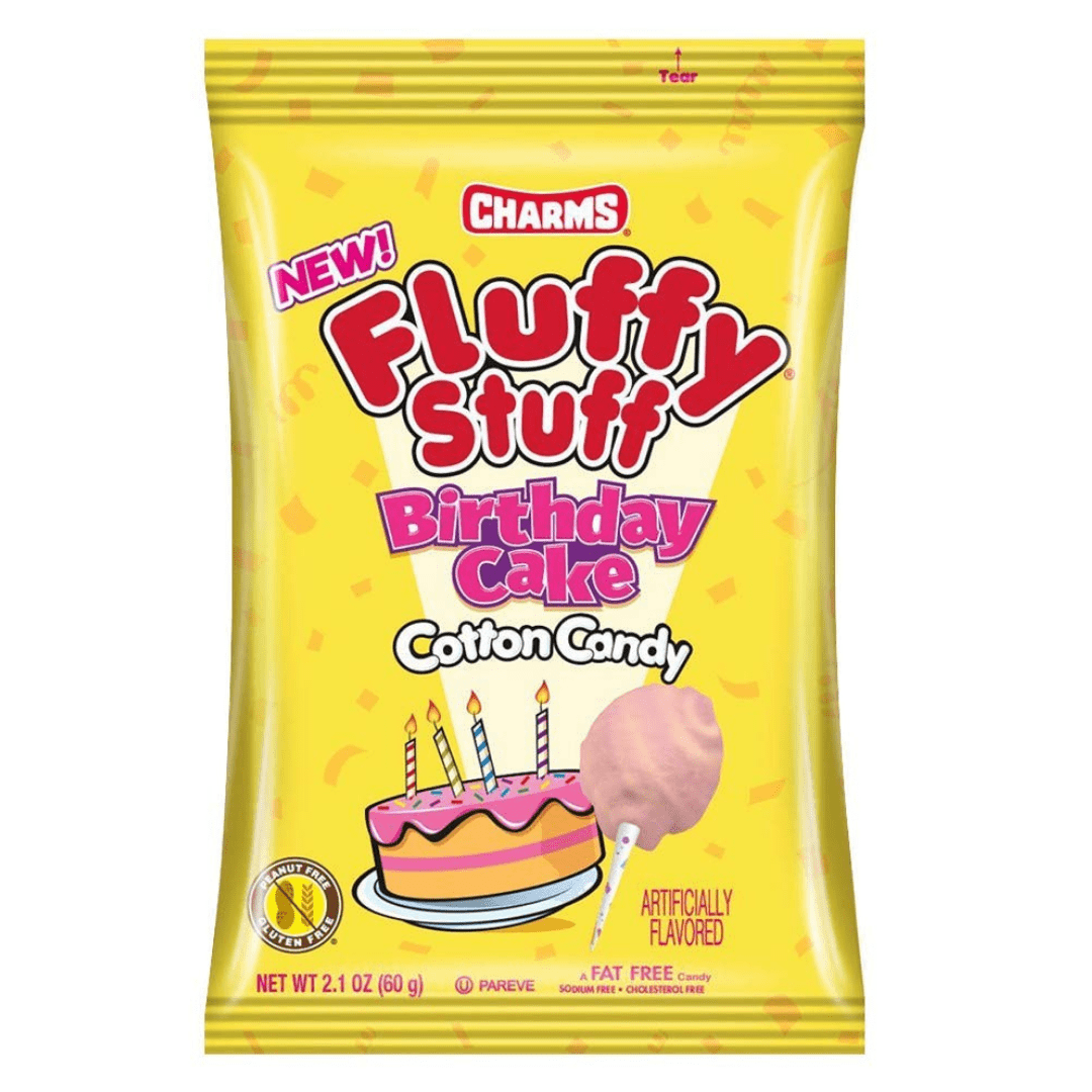 Charm's Fluffy Stuff Cotton Candy Birthday Cake 24 x 60g – Planet