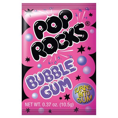 Pop Rocks Popping Candy Bubble-Gum 24 x 10g